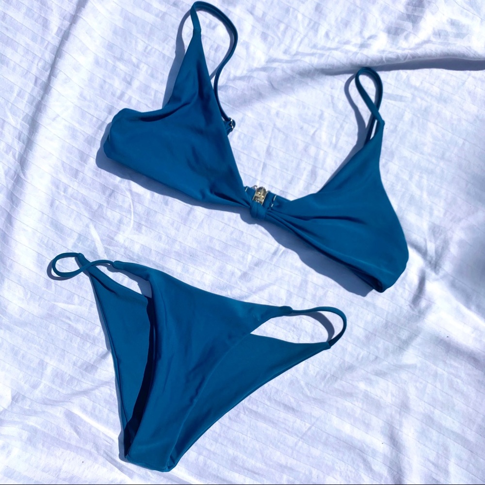 Blue Cheeky Bikini
